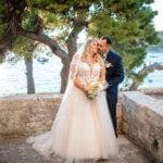 Hochzeit in Kroatien Brautpaar beim Shooting
