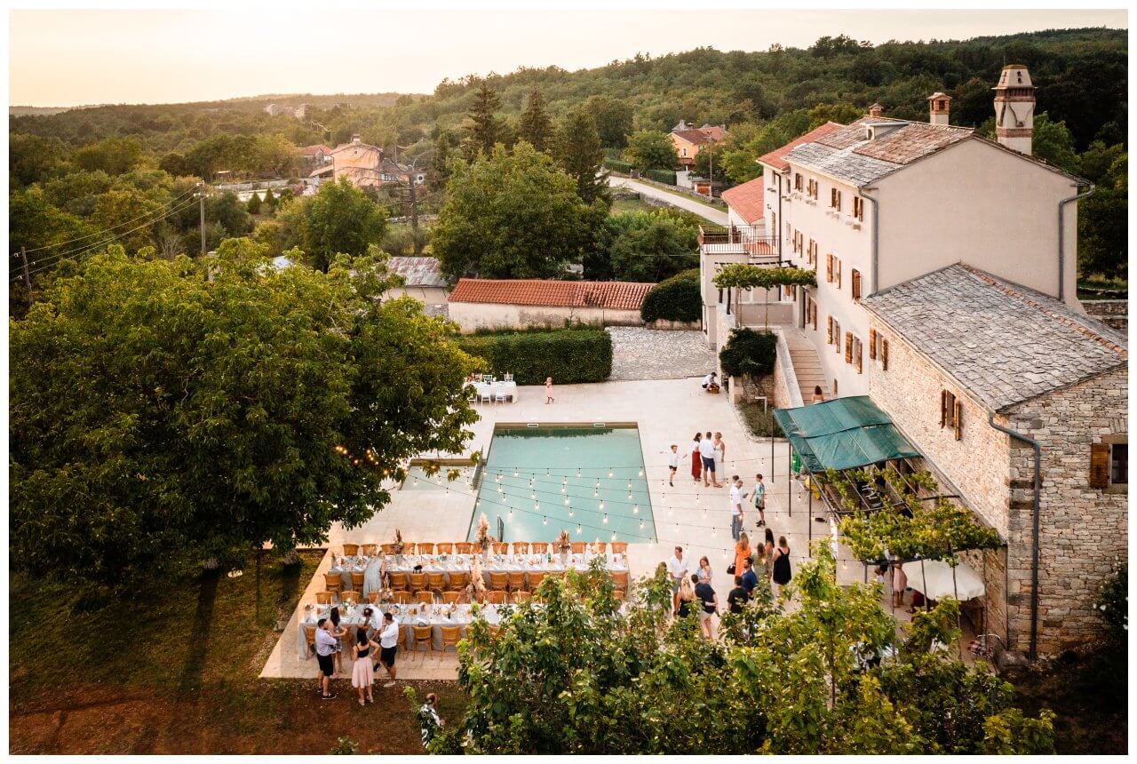 Hochzeitslocation private Villa Kroatien