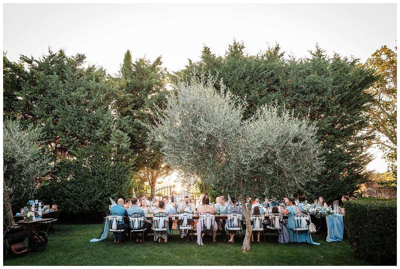 Hochzeits essen in einer privaten Finka in Kroatien